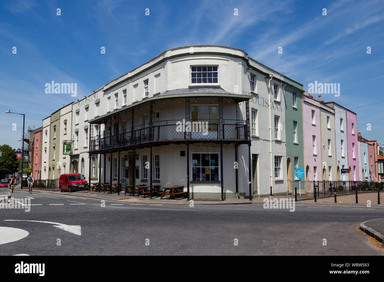 The Louisiana pub on Wapping Road, Bristol, a well-known music venue. Stock Photo