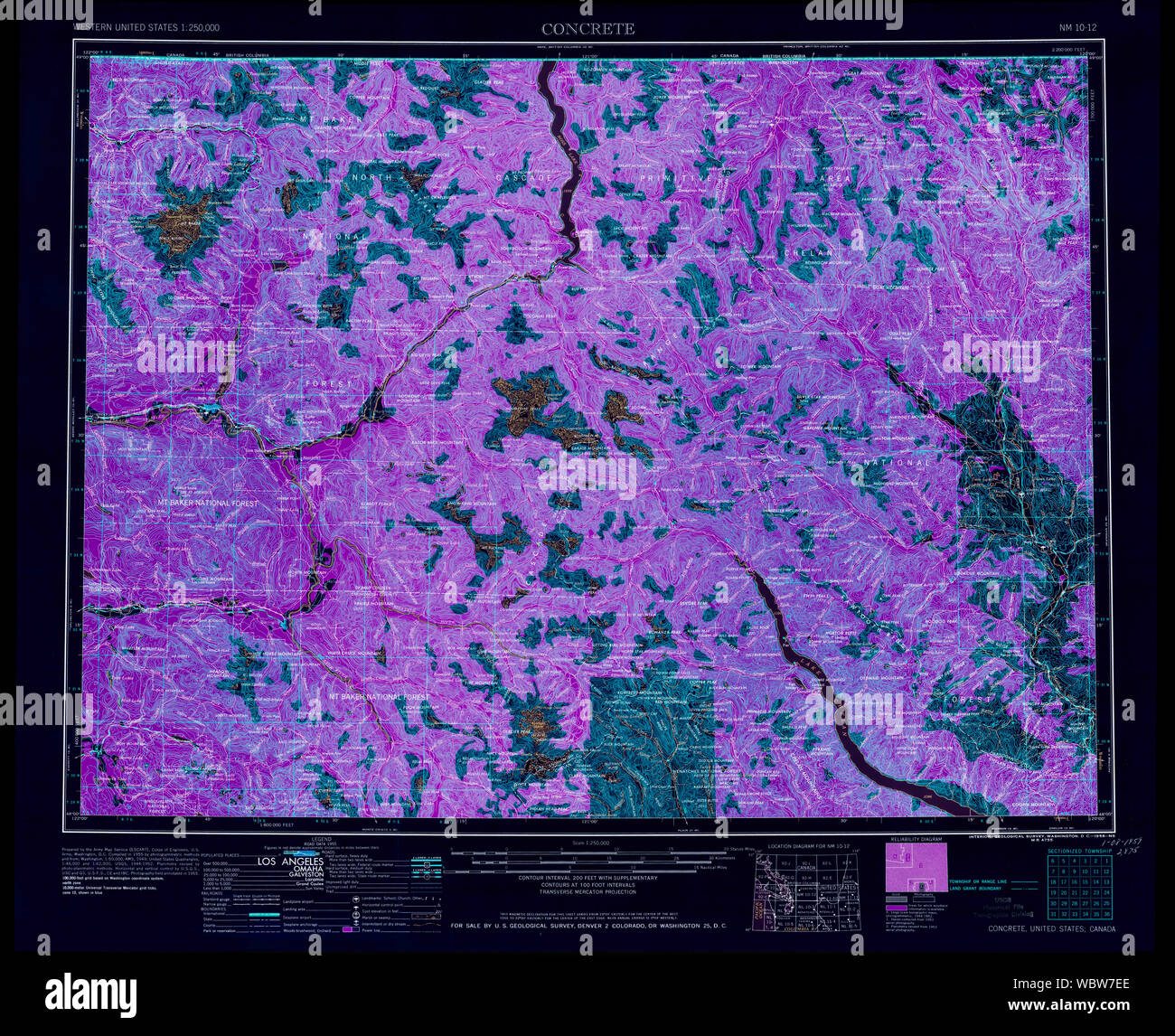 Map of concrete washington hires stock photography and images Alamy