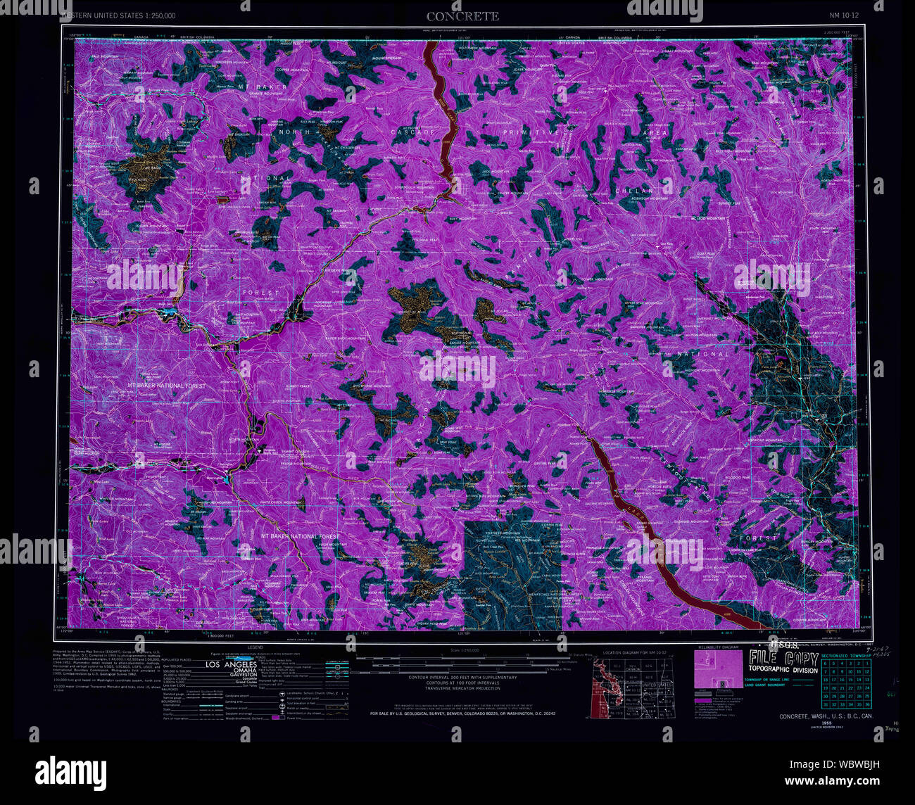 Map of concrete washington hires stock photography and images Alamy