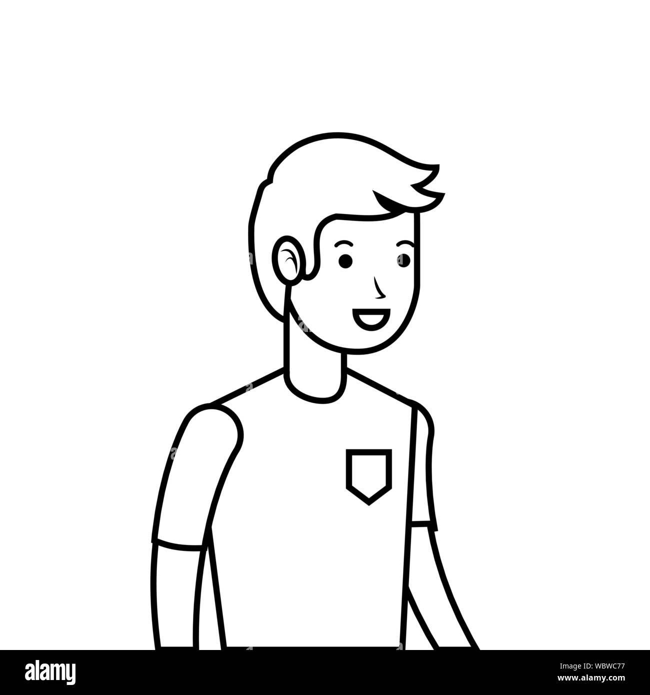 Isolated avatar man vector design Stock Vector Image & Art - Alamy
