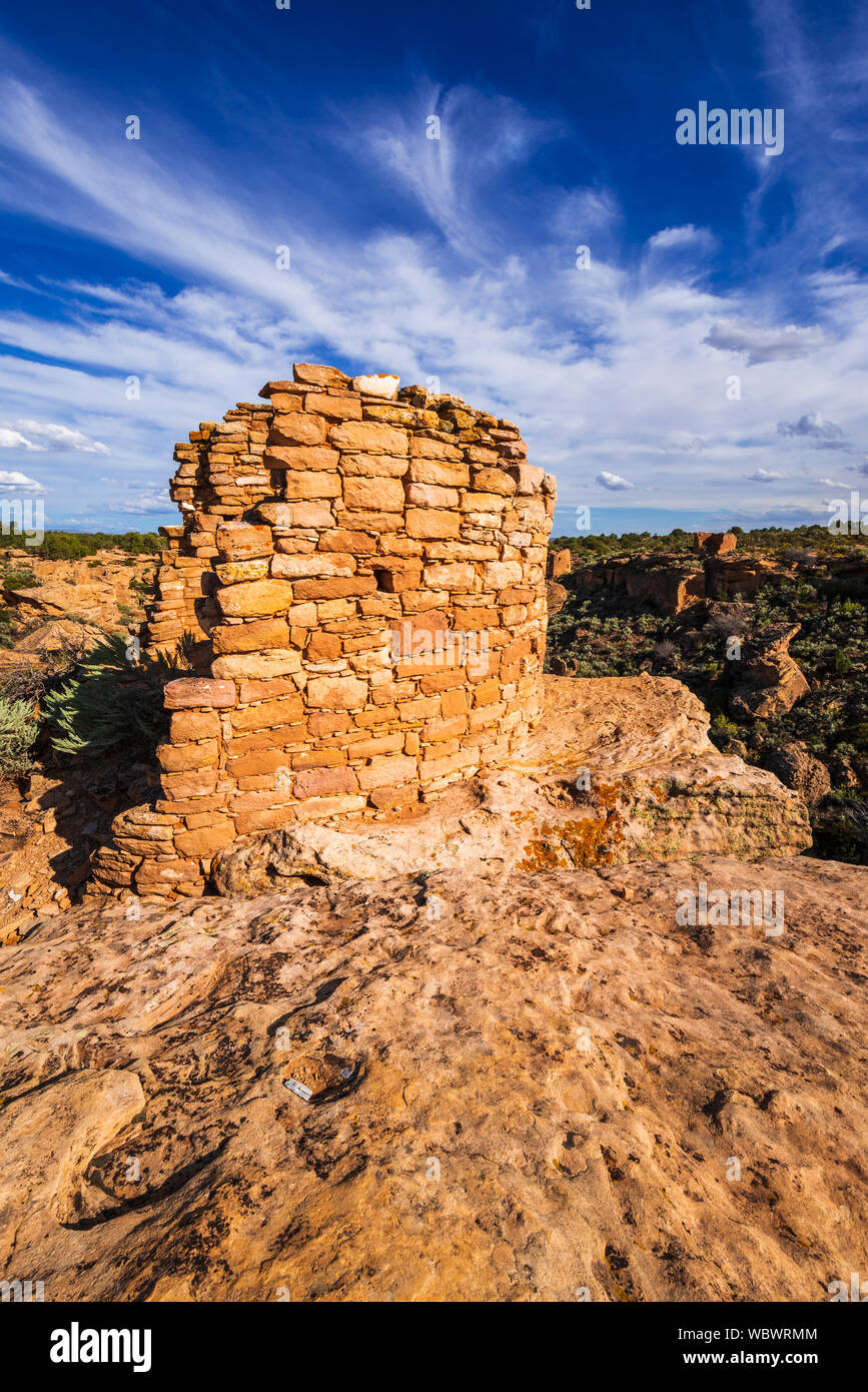 Tower Point Ruins, Hovenweep National Monument, Utah USA Stock Photo