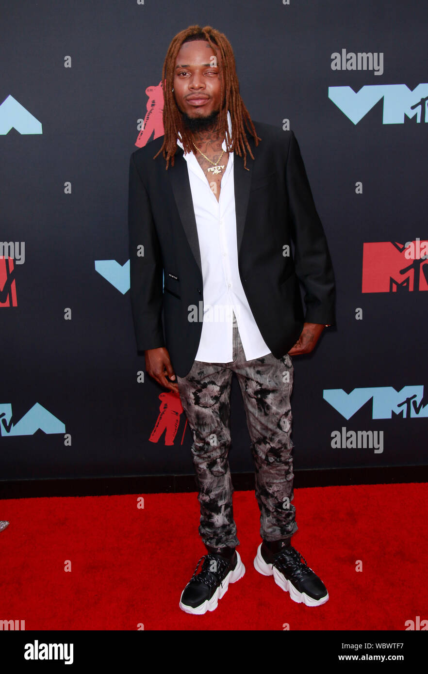 Newark, NJ, USA. 26th Aug, 2019. Fetty Wap at the 2019 MTV VMAs at Prudential Center in Newark, New Jersey. on August 26, 2019. Credit: Dc/Media Punch/Alamy Live News Stock Photo