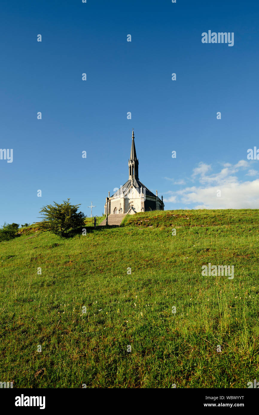 Chapelle Notre-Dame Des Anges in Ouhans Doubs Rrance. Stock Photo