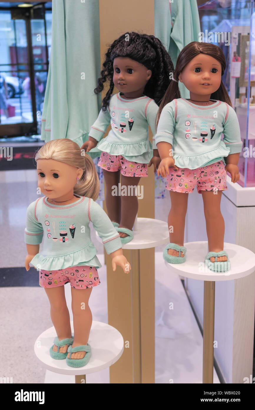 American Girl Store in Rockefeller Center, NYC, USA Stock Photo