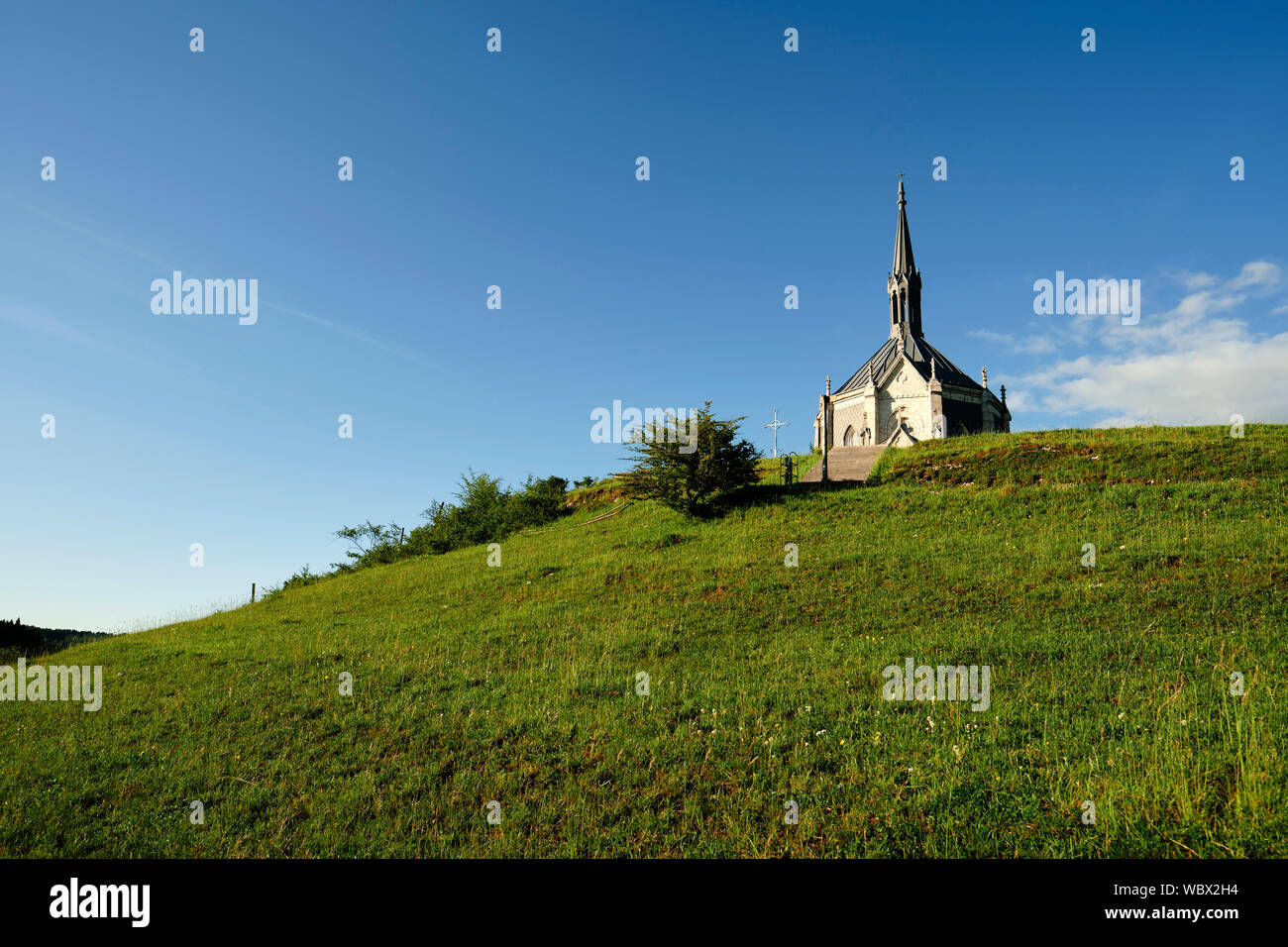 Chapelle Notre-Dame Des Anges in Ouhans Doubs Rrance. Stock Photo