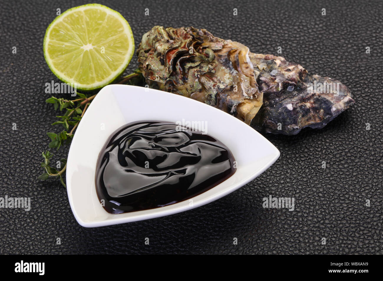 Traditional Oyster sauce in the bowl Stock Photo Alamy