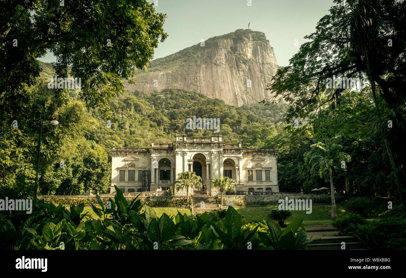 Rio de Janeiro, Brazil - December 20, 2017: Parque Enrique Lage in Rio de Janeiro city, Brazil Stock Photo