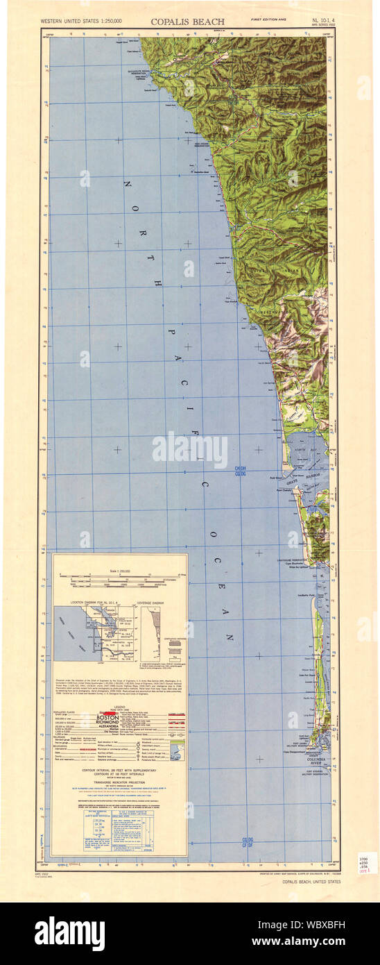 Copalis beach washington map hires stock photography and images Alamy