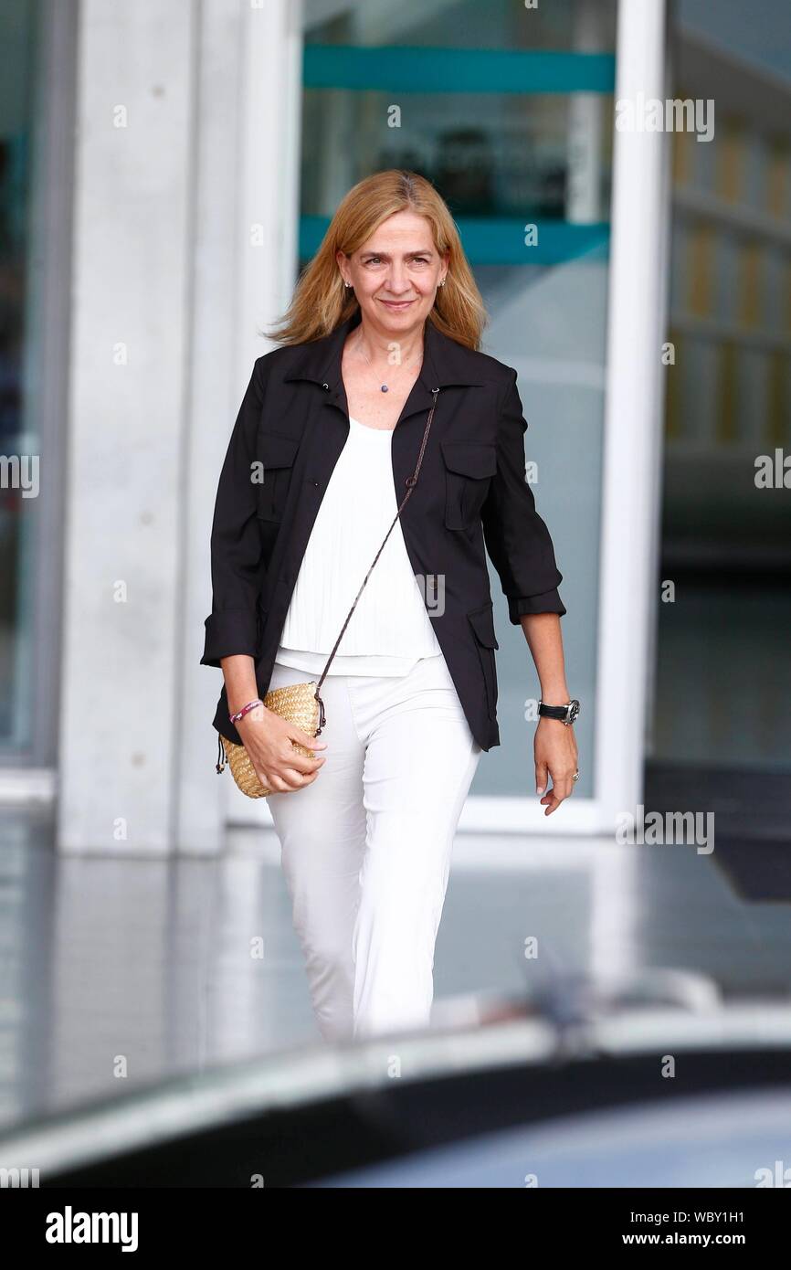 Madrid, Spain. 27th Aug, 2019. Infanta Cristina in the Hospital Quiron in Madrid, on Tuesday, August 27, 2019 Credit: CORDON PRESS/Alamy Live News Stock Photo