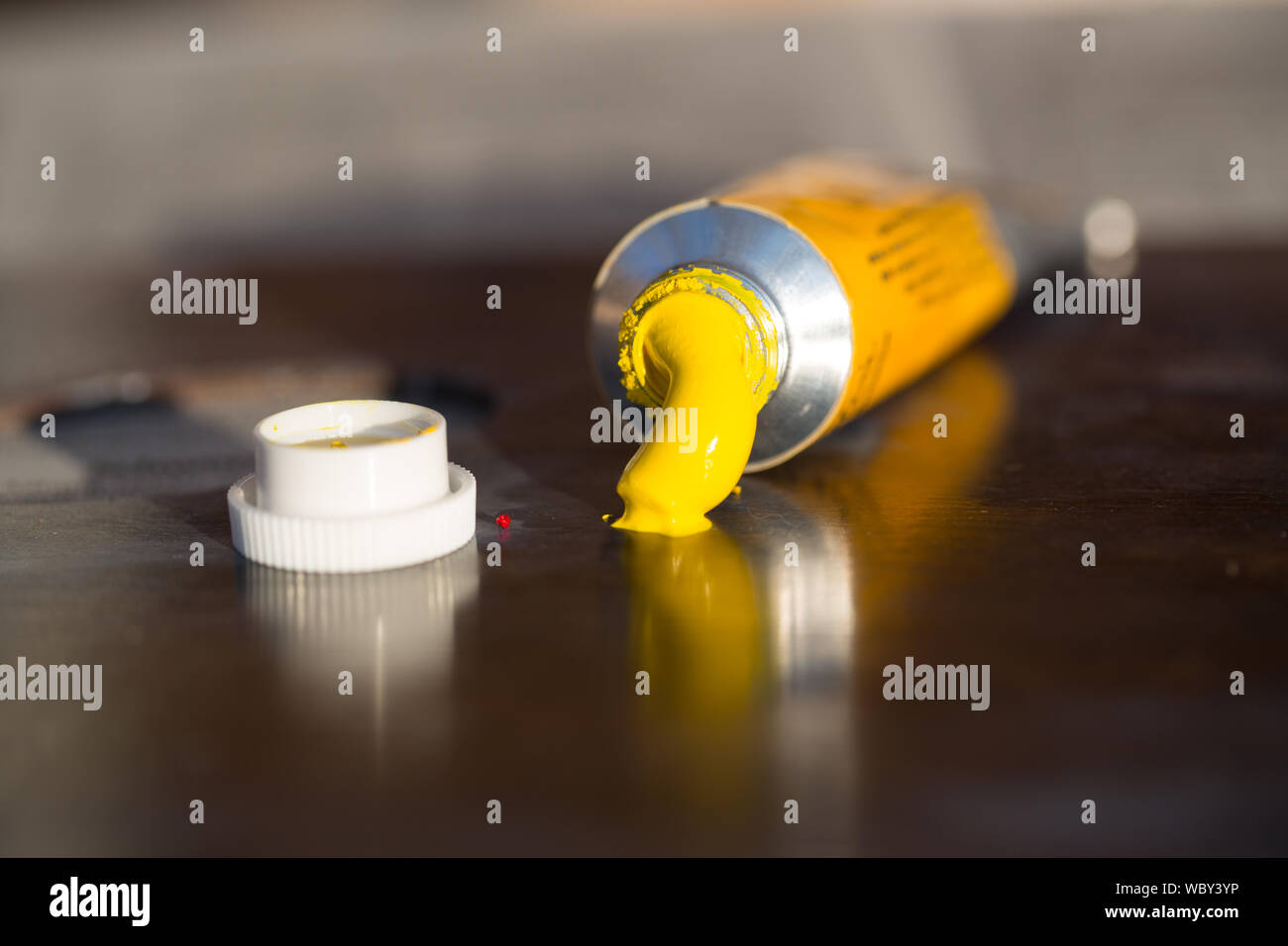 Download Yellow Paint Tube High Resolution Stock Photography And Images Alamy Yellowimages Mockups