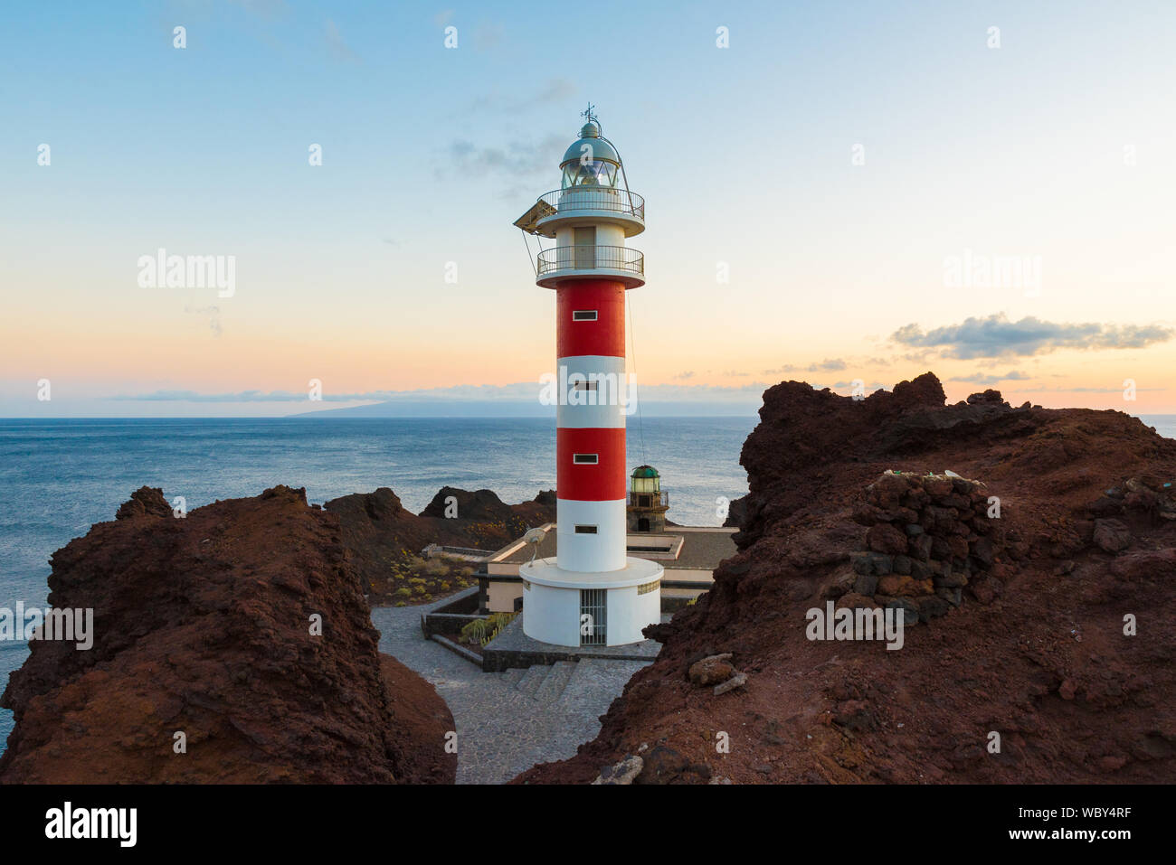 Lighthouse Red White Tenerife Stock Photos Lighthouse Red White