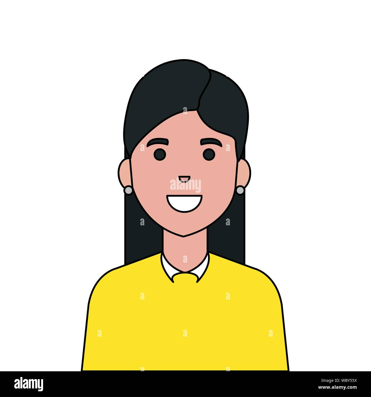 Isolated avatar woman vector design Stock Vector Image & Art - Alamy