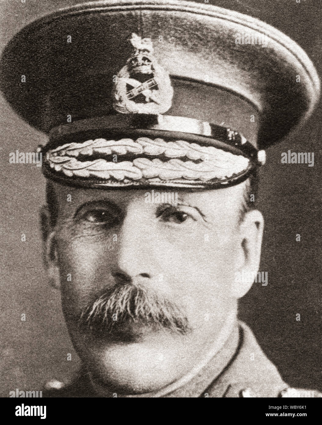 Lieutenant General Sir Frederick Stanley Maude, 1864 –1917.  British commander during World War I.  From The Pageant of the Century, published 1934. Stock Photo