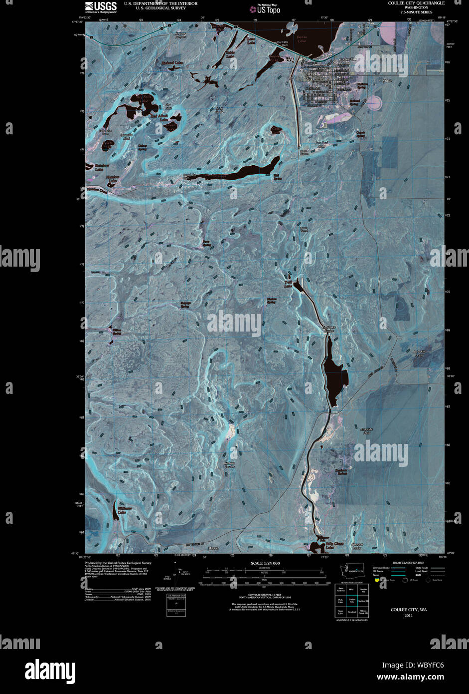 Map of coulee city washington hires stock photography and images Alamy