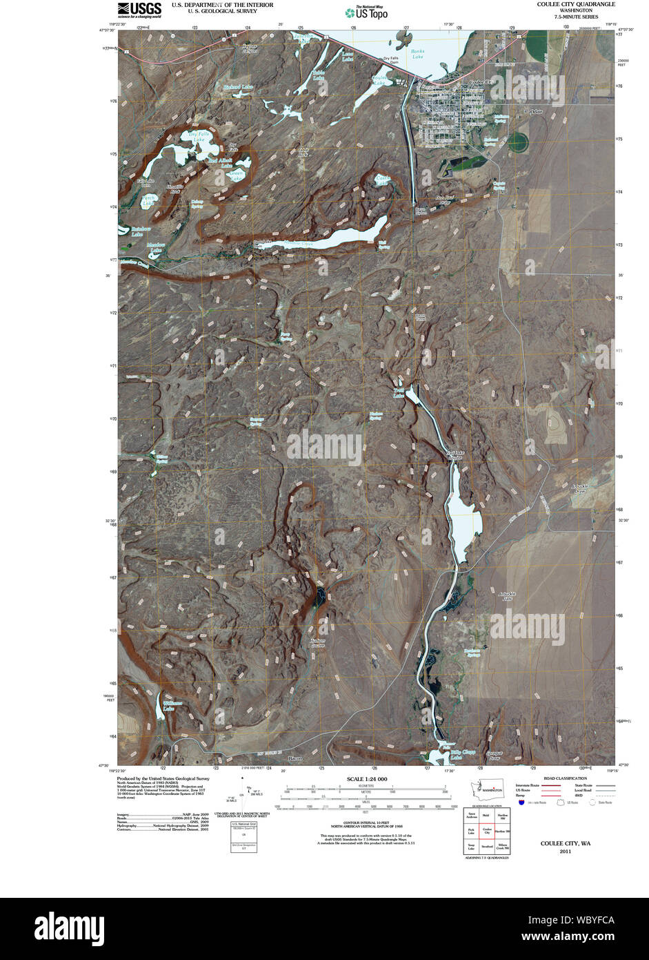 Map of coulee city hires stock photography and images Alamy