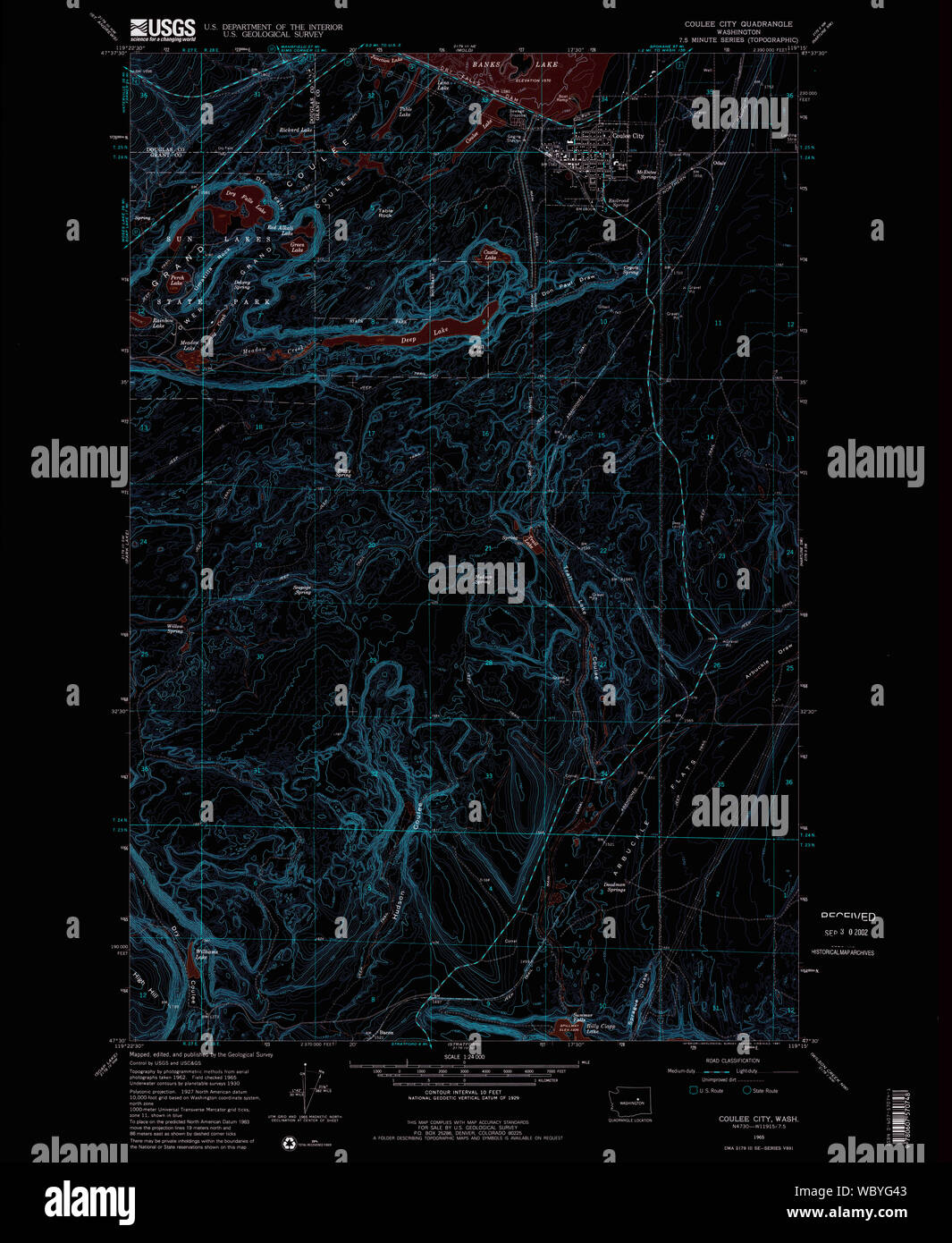 Map of coulee city washington hires stock photography and images Alamy