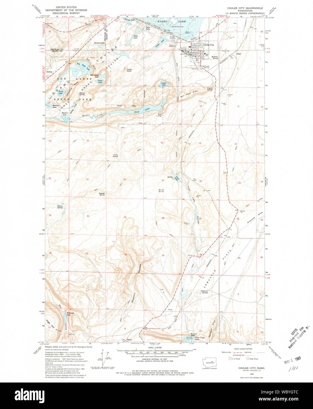 Map of coulee city washington hires stock photography and images Alamy