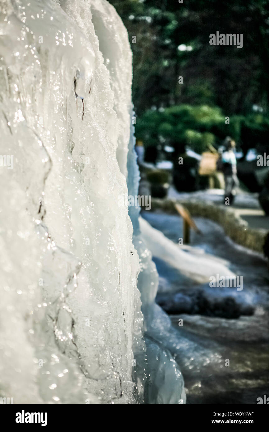 Close-up Of Frozen Ice Stock Photo