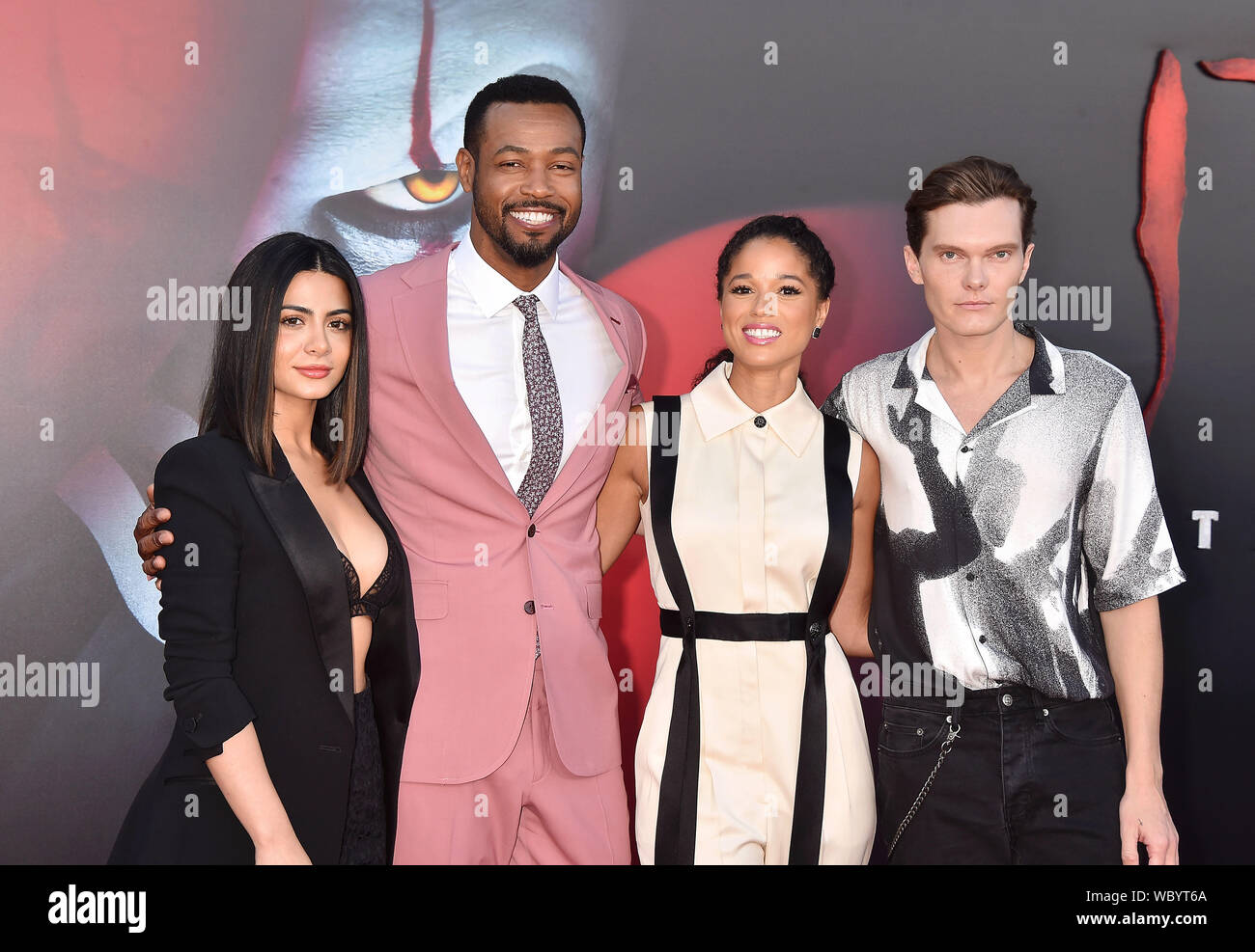 WESTWOOD, CA - AUGUST 26: (L-R) Emeraude Toubia, Isaiah Mustafa and
