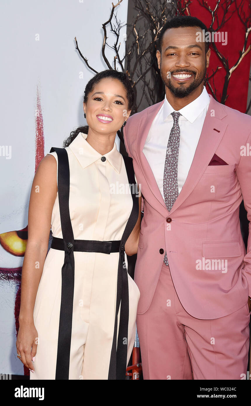 WESTWOOD, CA - AUGUST 26: Alisha Wainwright (L) and Isaiah Mustafa