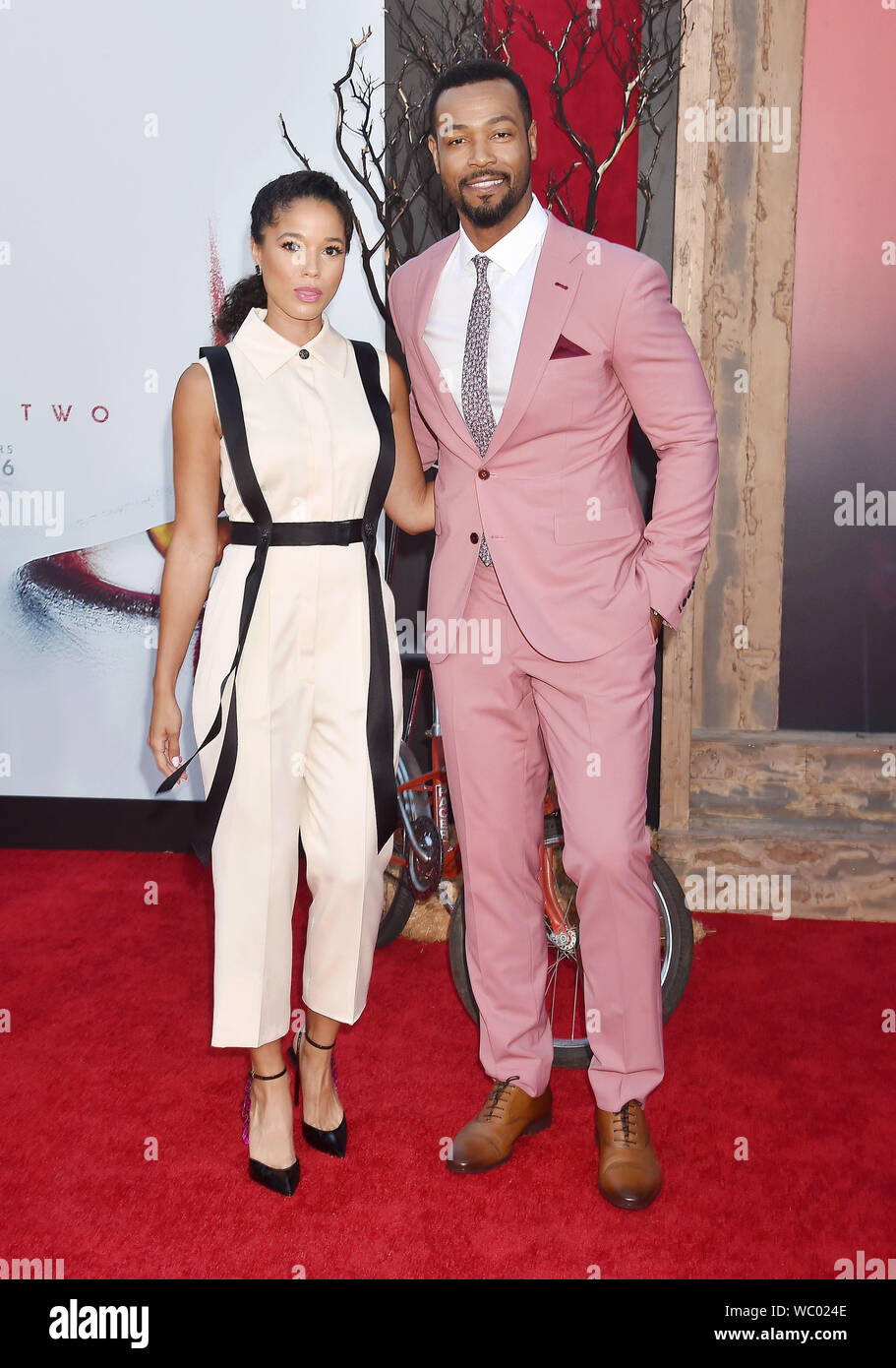 WESTWOOD, CA - AUGUST 26: Alisha Wainwright (L) and Isaiah Mustafa