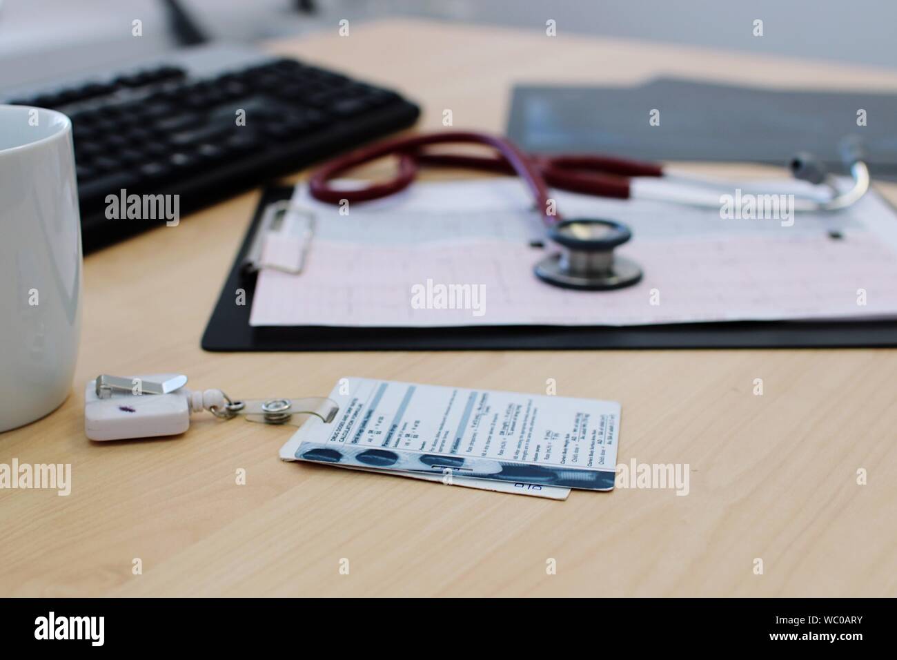 Id Card On A Table