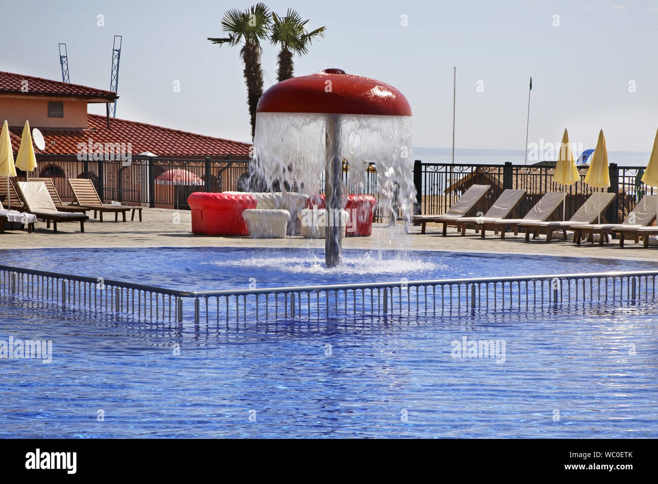 Pool in Golden Sands. Bulgaria Stock Photo - Alamy