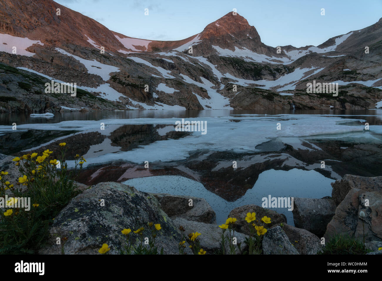 Blue Lake Indian Peaks Wilderness Stock Photo Alamy