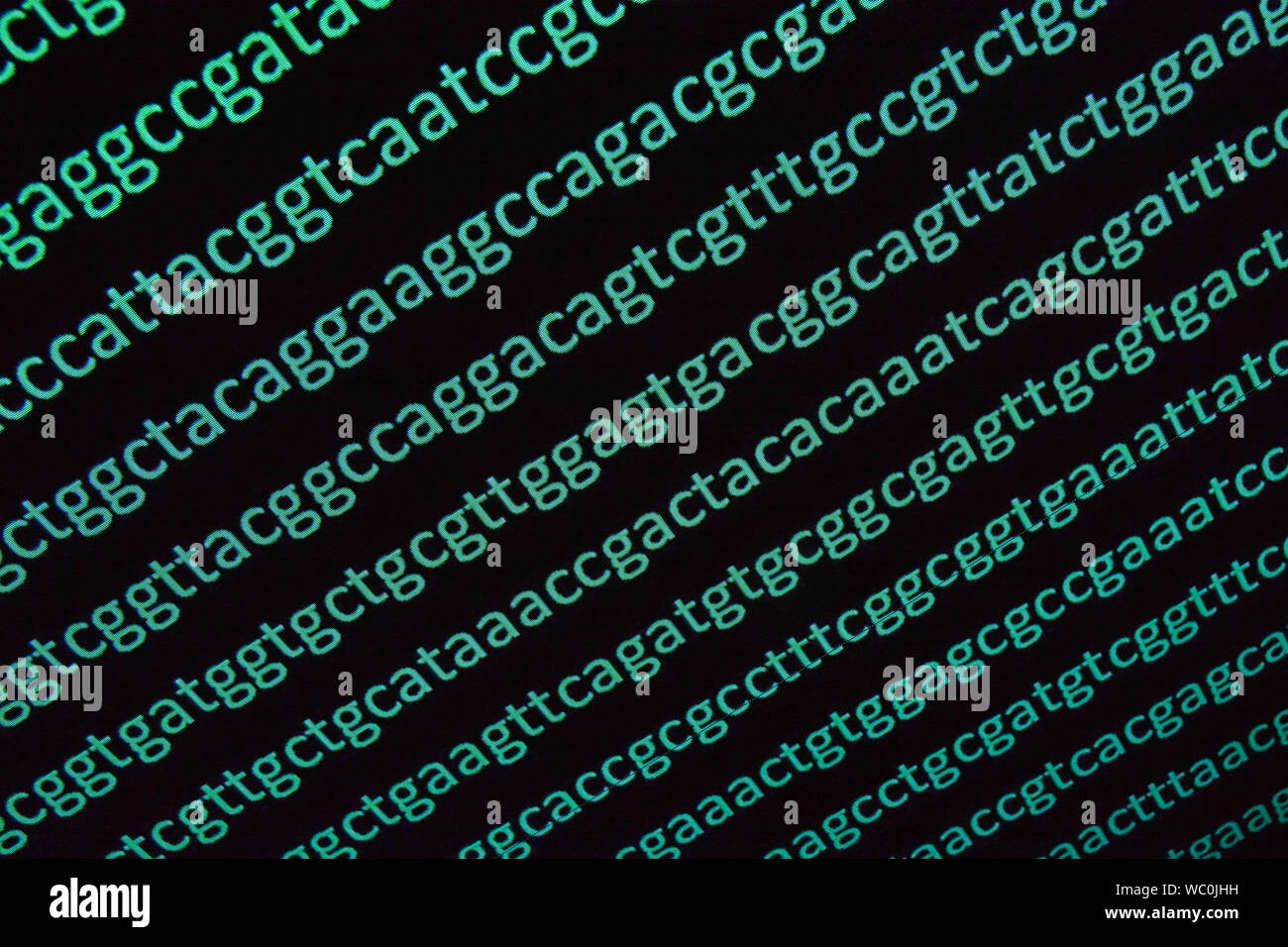 DNA sequencing. Abstract background - genomic sequence. Stock Photo