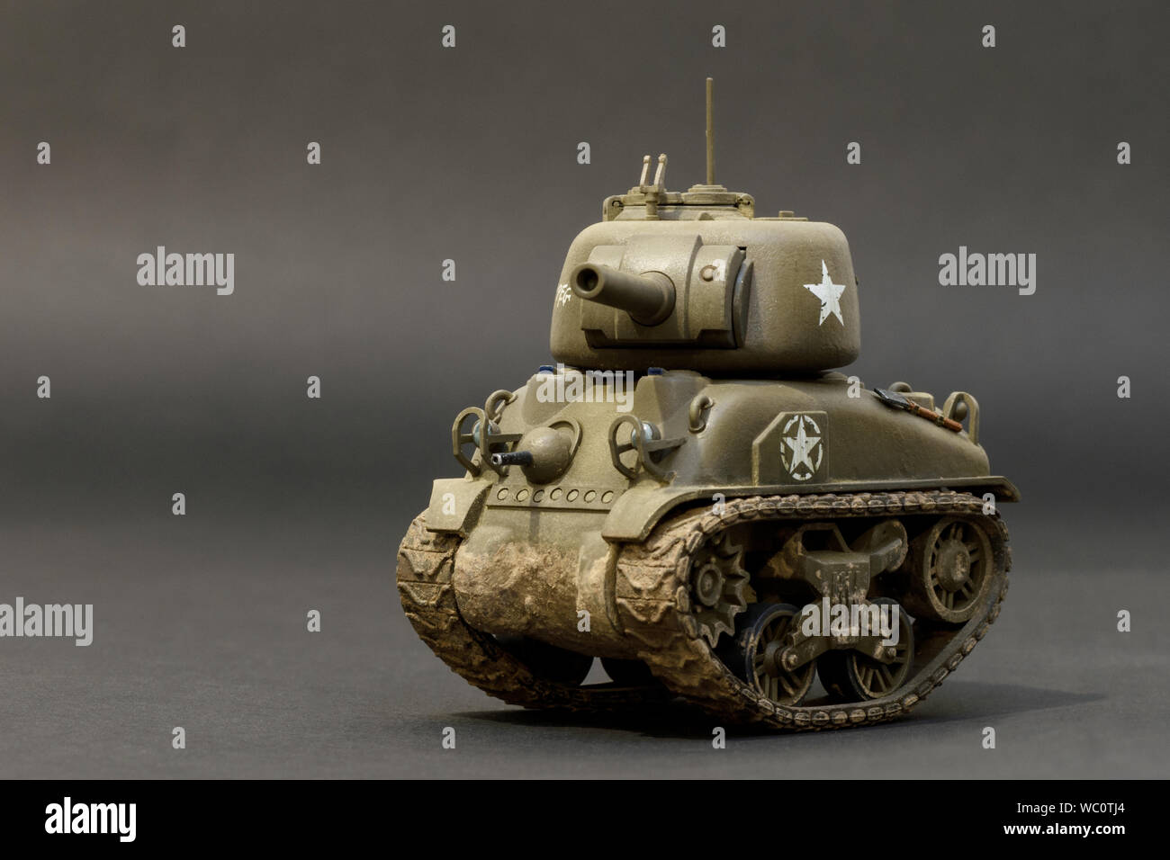 M4A1 toon Sherman Tank Stock Photo
