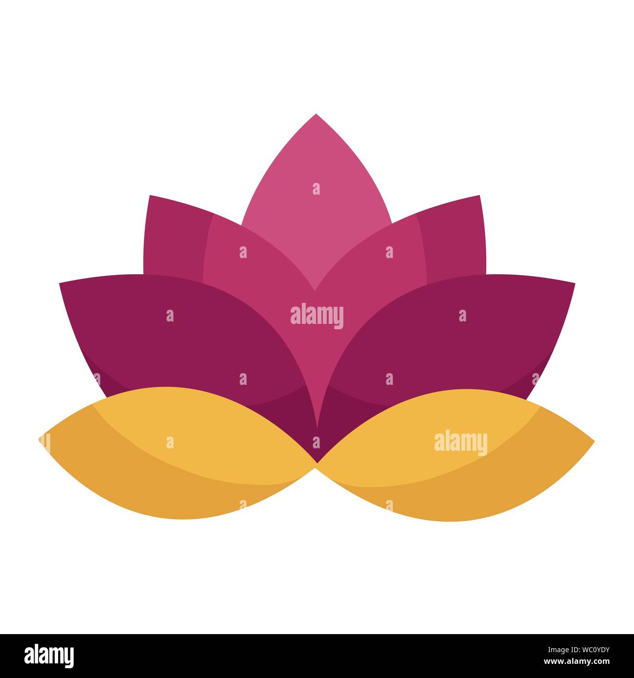 Isolated lotus flower ornament design Stock Vector Image & Art - Alamy