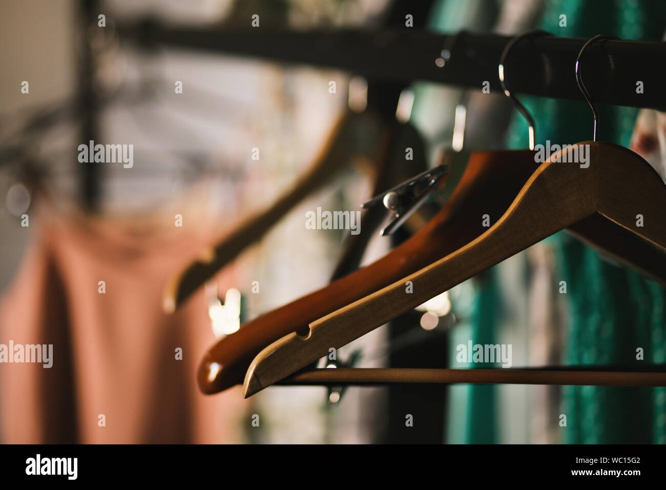 Coat hangers cutout hi-res stock photography and images - Alamy