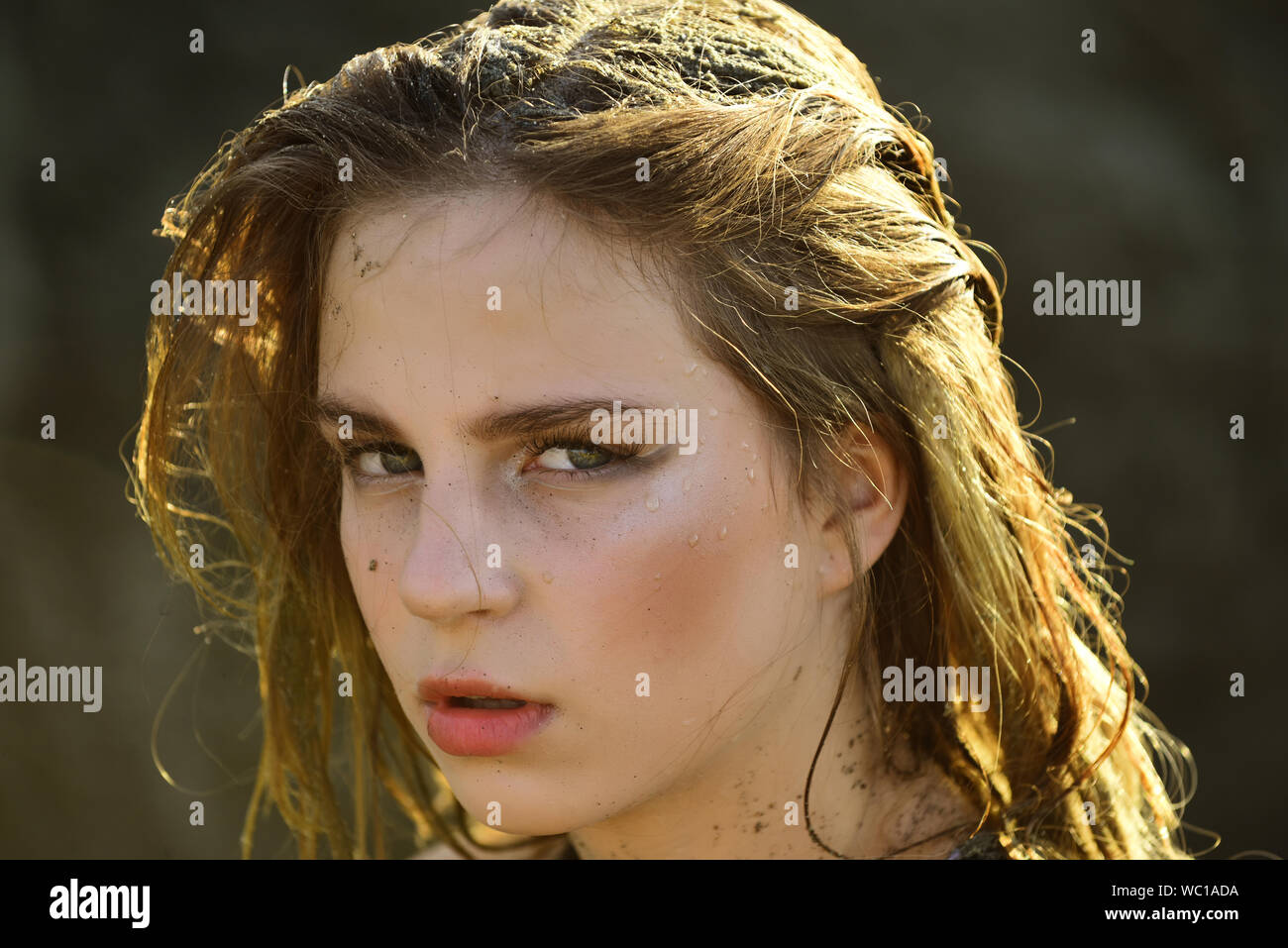 Wet Look Hairstyle Stock Photos Wet Look Hairstyle Stock Images