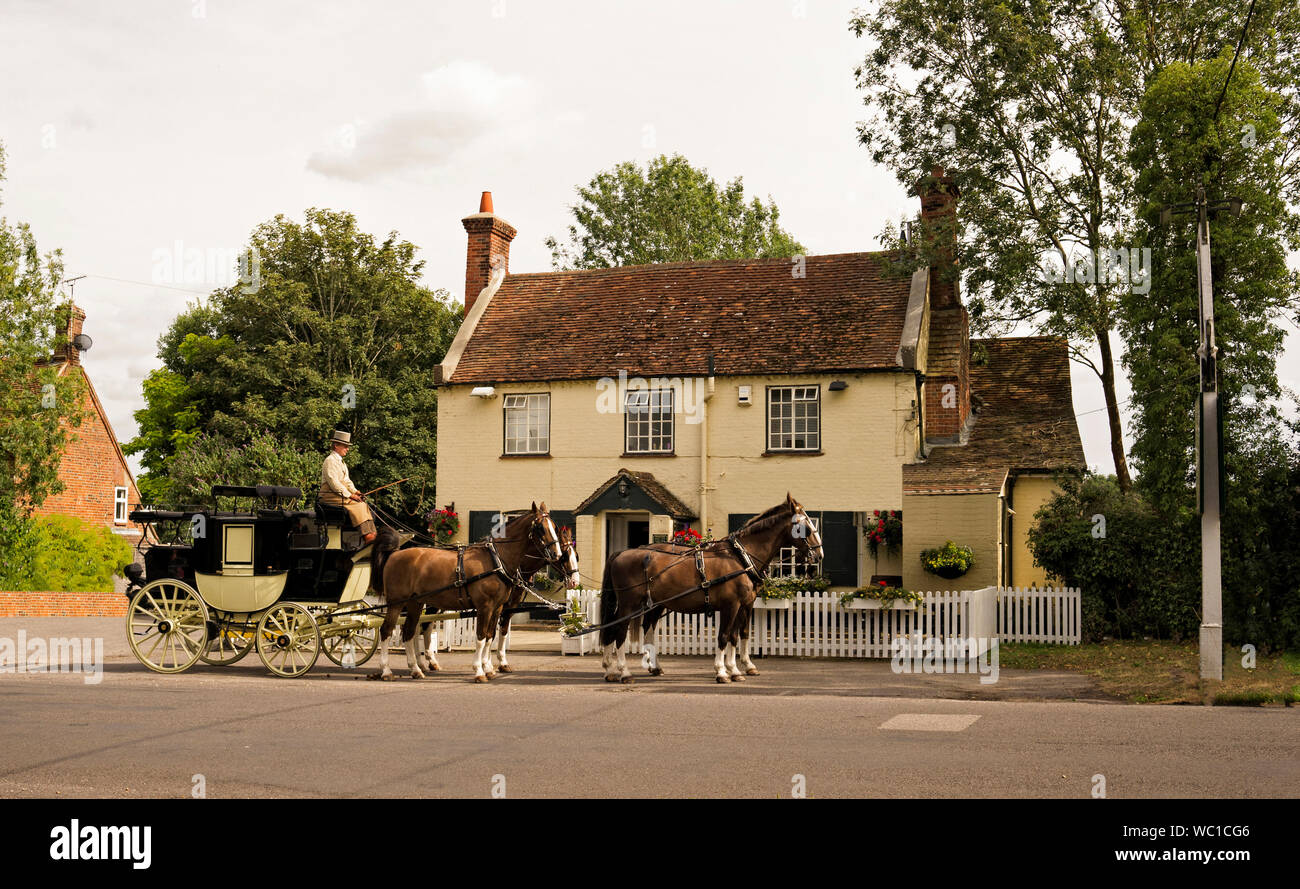 The Coach and Horses Public House in Rotherwick Hampshire England Stock Photo