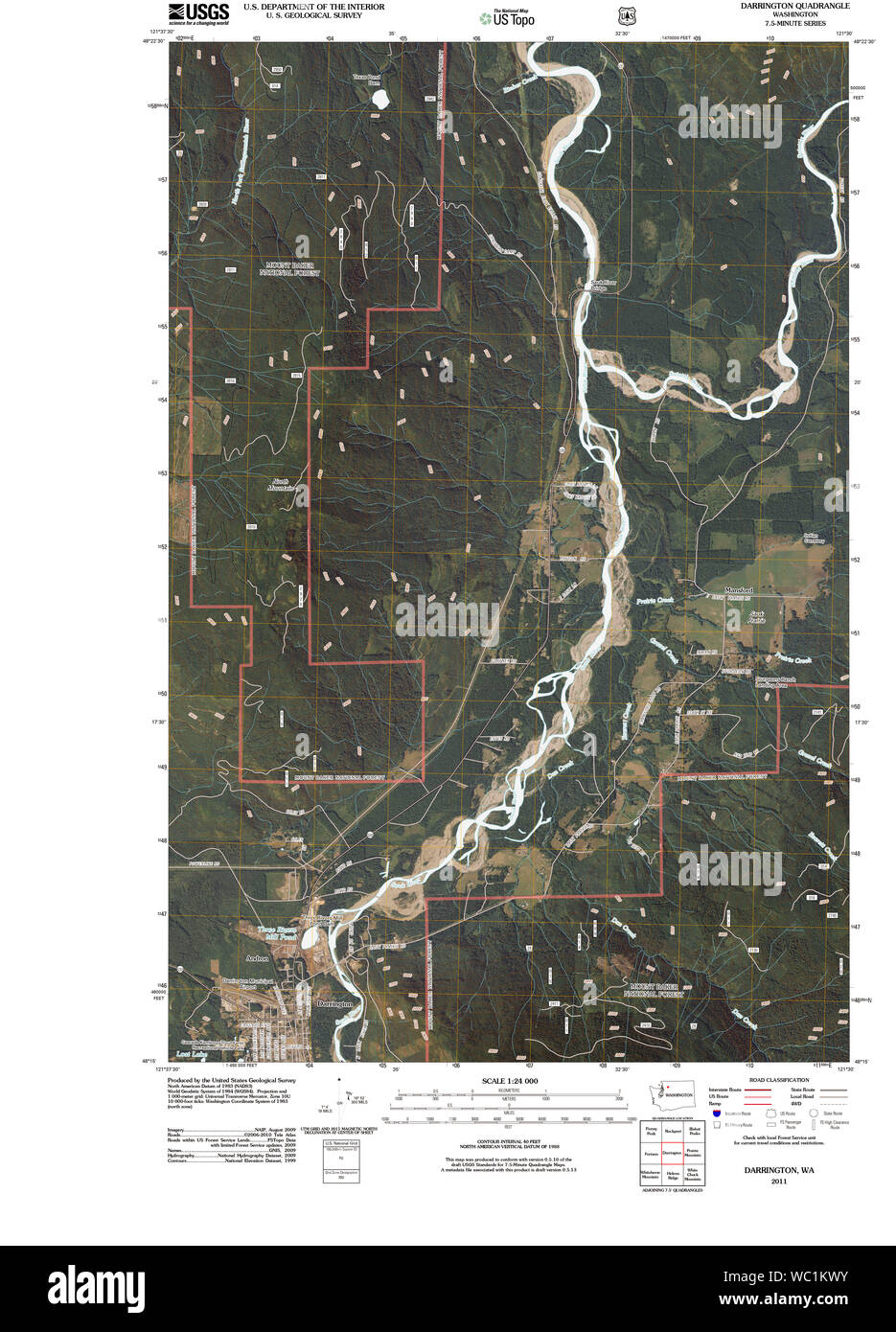 Darrington washington map Cut Out Stock Images & Pictures Alamy