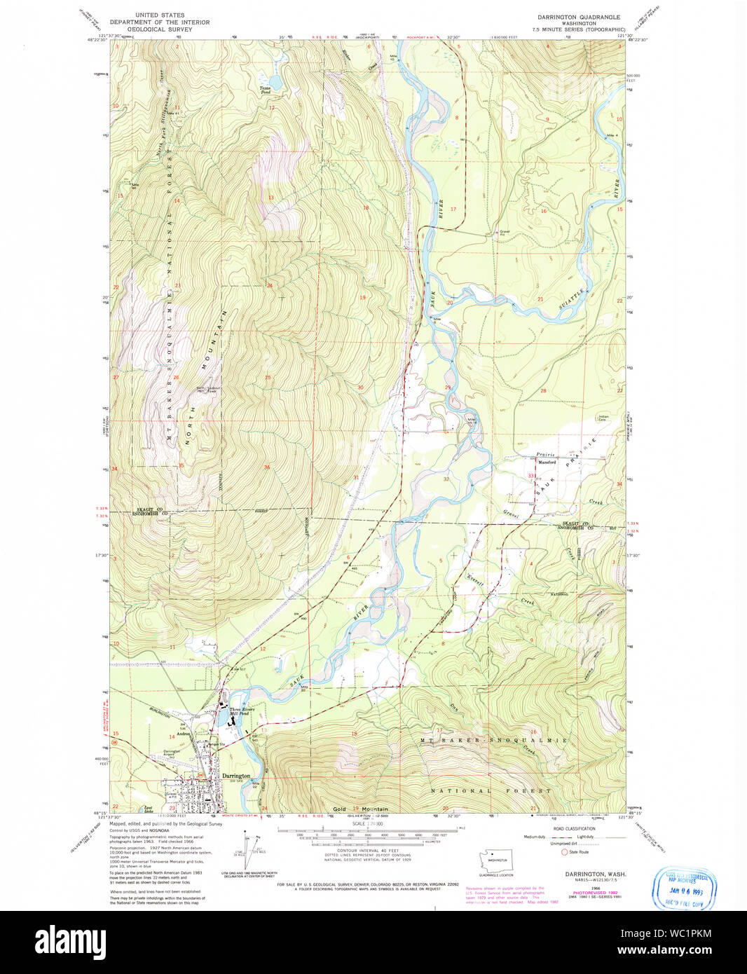 Map of darrington washington hires stock photography and images Alamy