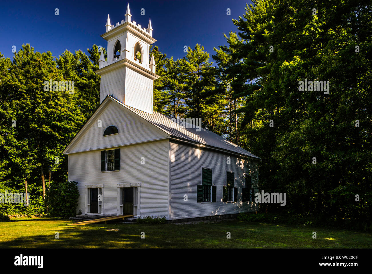 Bradford Center Meetinghouse Bradford, New Hampshire, USA Stock Photo Alamy