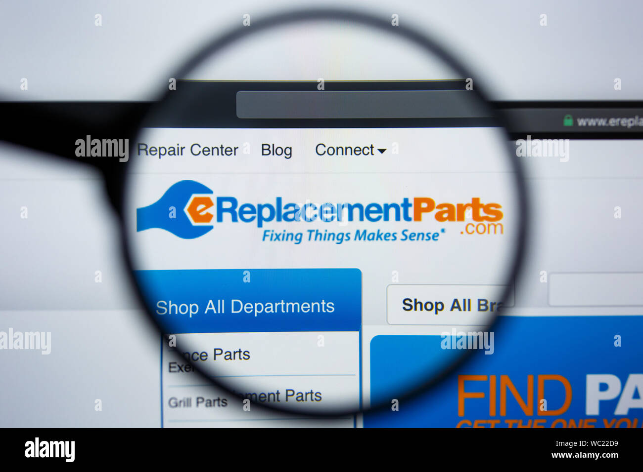 Los Angeles, California, USA 21 Jule 2019 Illustrative Editorial of