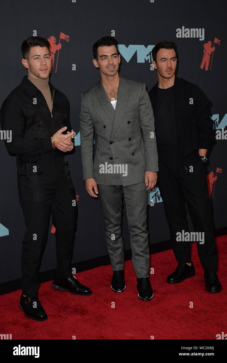 Newark, NJ, USA. 26th Aug, 2019. The Jonas Brothers at arrivals for