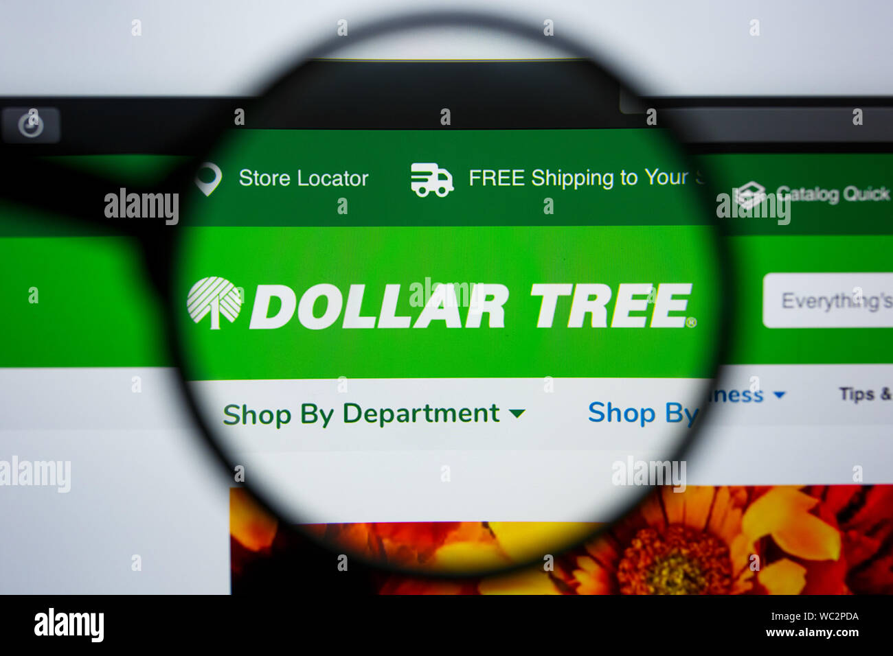 Los Angeles, California, USA 21 Jule 2019 Illustrative Editorial of