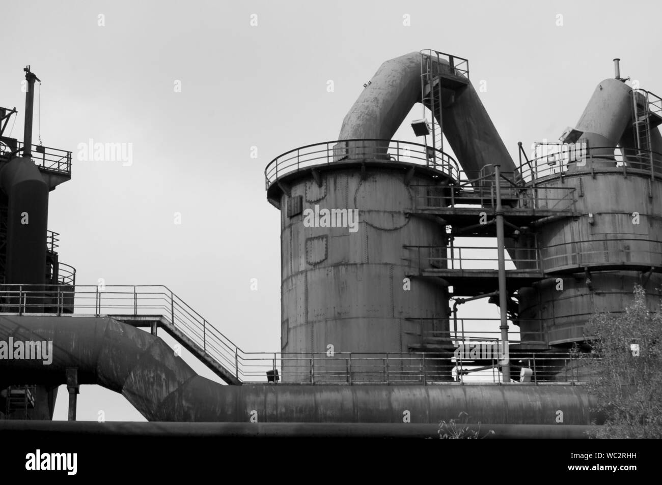 Industrial fuel tanks Black and White Stock Photos & Images - Alamy