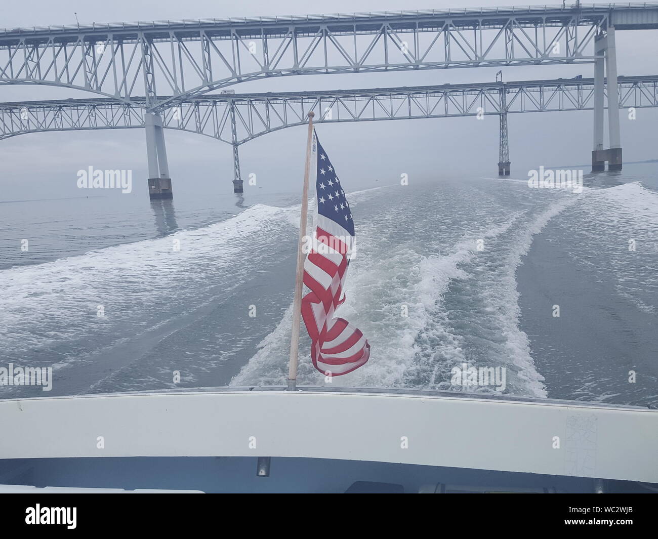 American flag wake boat hires stock photography and images Alamy