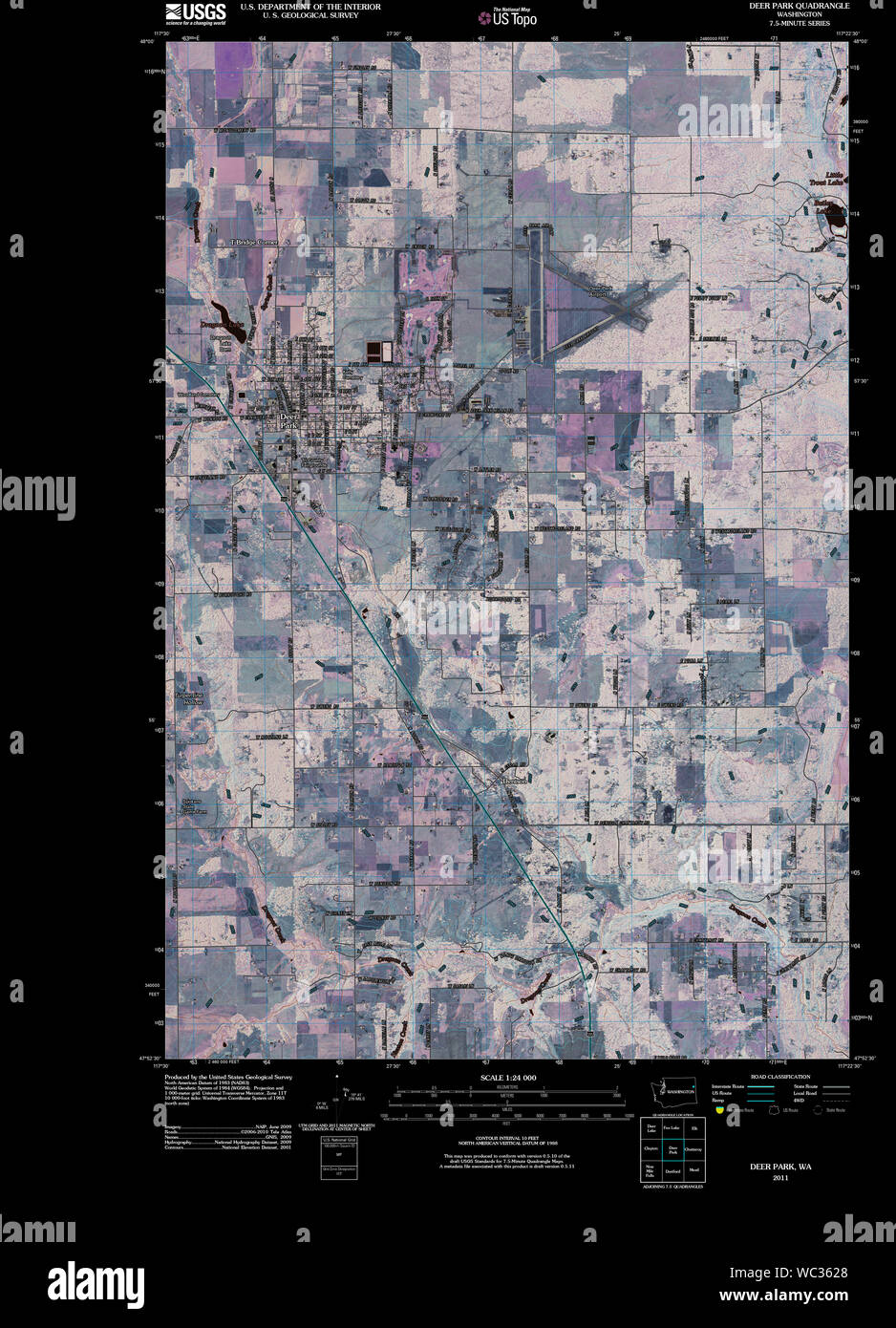 Map of deer park washington hires stock photography and images Alamy