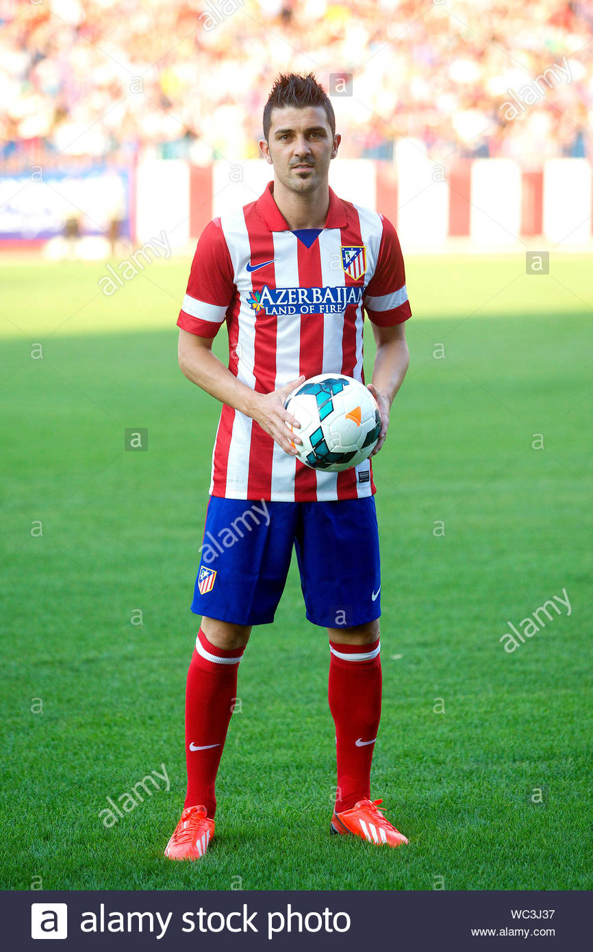 david villa atletico madrid jersey