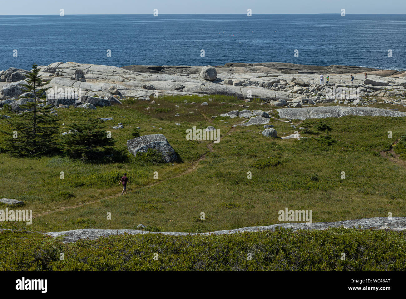 A walking trail is pictured near the Swissair Memorial near Peggy’s