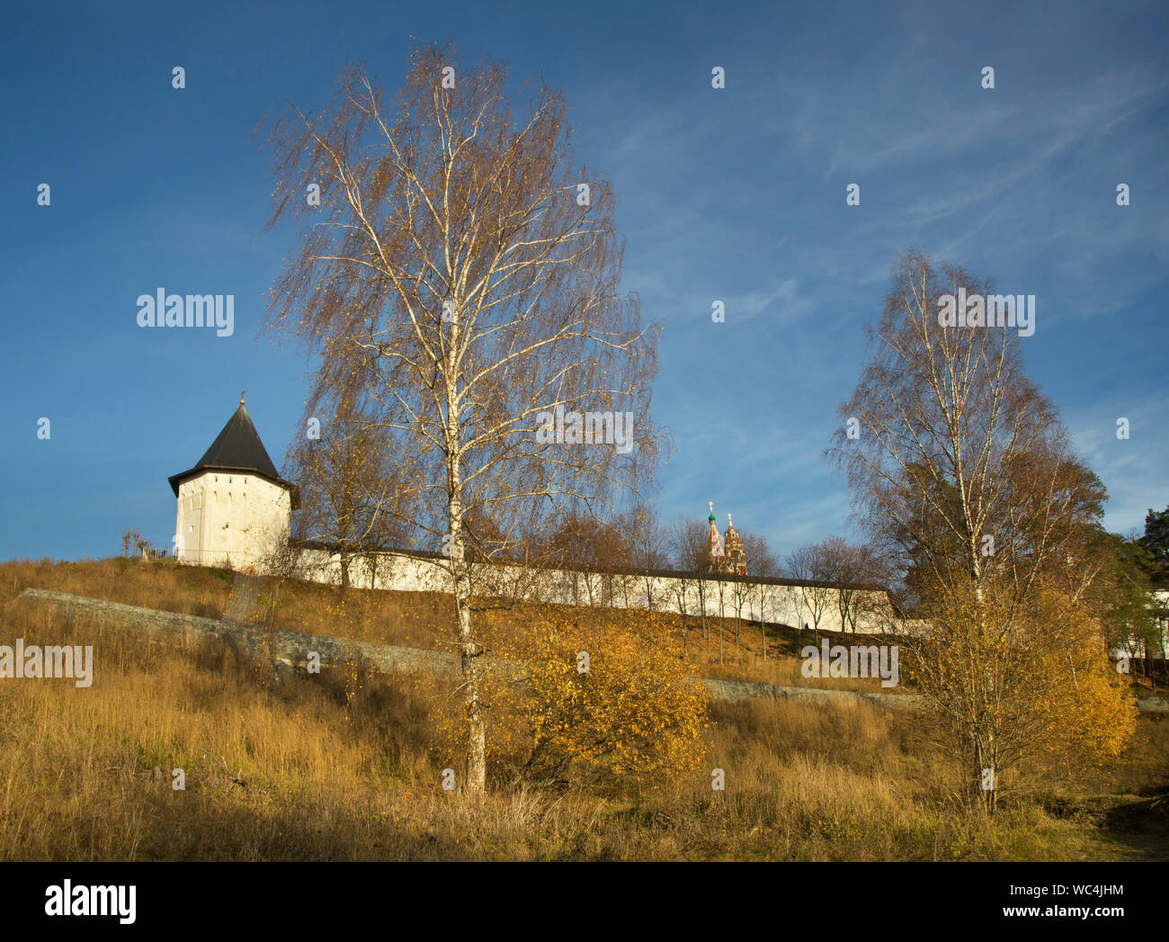 Savvino-Storozhevsky monastery (Storozhi monastery of St. Savva). Zvenigorod. Russia Stock Photo