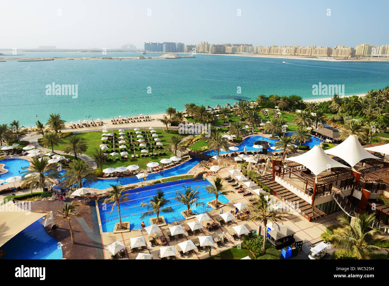 Beach With A View On Jumeirah Palm Man Made Island Dubai