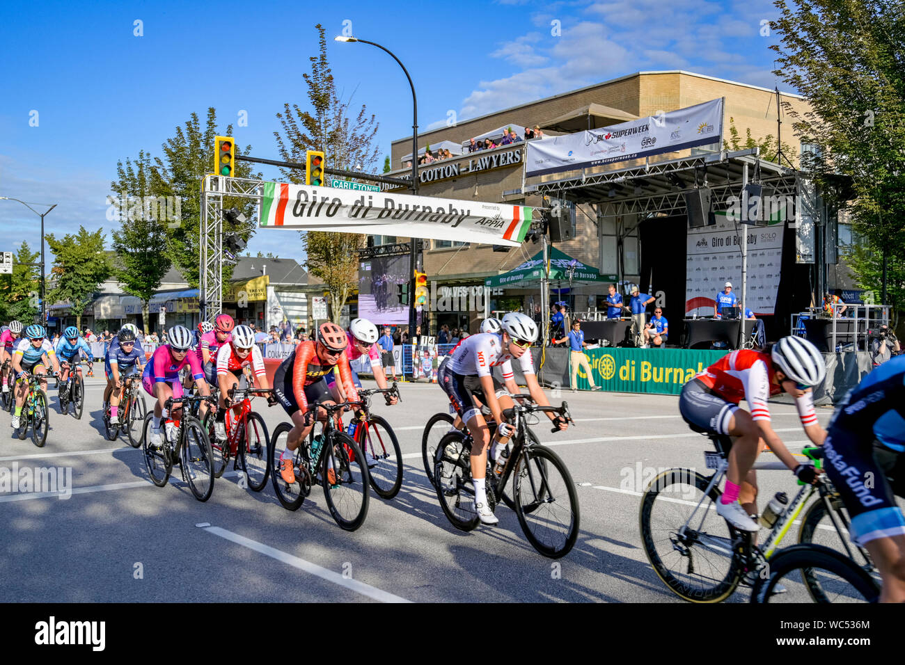 Giro di Burnaby, bike race, Burnaby, British Columbia, Canada Stock Photo