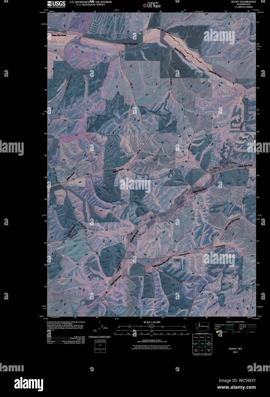Dusty washington state map hires stock photography and images Alamy