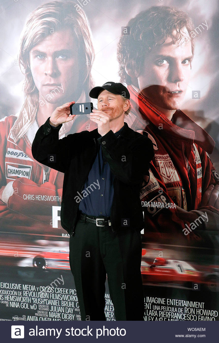 Madrid, Spain - Film director Ron Howard and Actor Daniel Bruhl attends the  spanish Photo Call for the movie "RUSH". AKM-GSI, August 19, 2013 Stock  Photo - Alamy